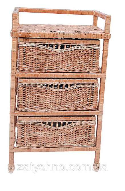 Комод из лозы на 3 шухляды Киев - изображение 2