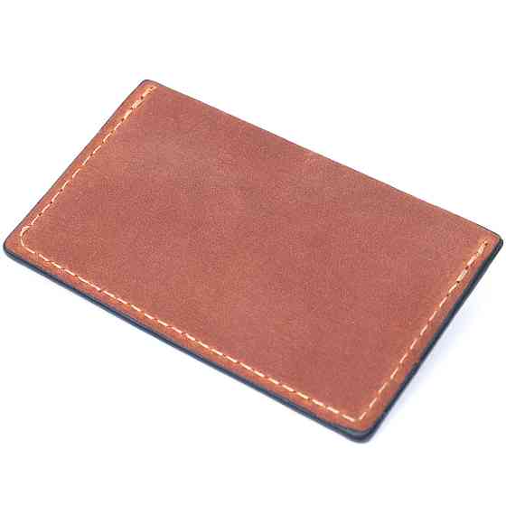 Зручний кард-кейс із натуральної шкіри Коричневий (GRANDE PELLE) Київ