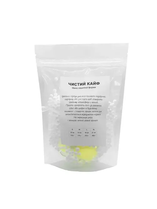 Крафтове мило-член із присоскою Чистий Кайф Yellow size S натуральне Львів - фото 4