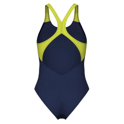 Купальник Arena Breath Swimsuit V Back Lb 008330-760 чорний, жовтий, зелений, синій 36 (3468337422037) Винница - изображение 8