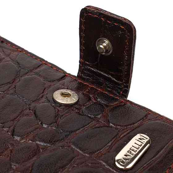 Купюрник для мужчин горизонтального формата из натуральной кожи с тиснением под крокодила CANPELLINI 21773 Киев