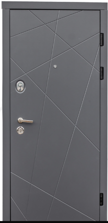 Двері вхідні Наші Двері РУБЕЖ Ескада НОВА Антрацит 960х2050 мм Київ