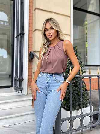 Жіноча літня блуза "Shimmy"оптом | Норма і батал | Розпродаж моделі Шоколадний, 46-48 Київ