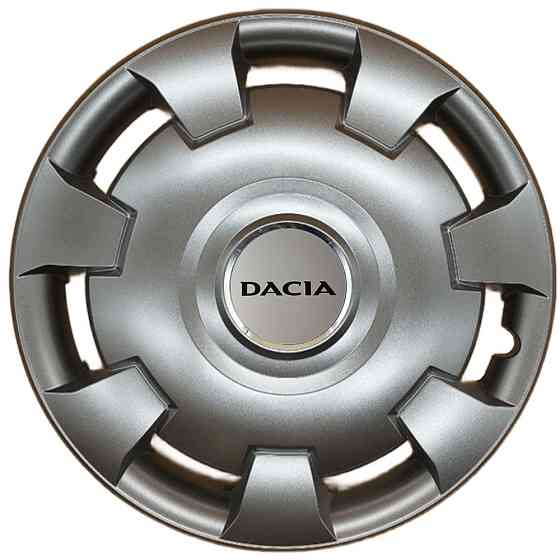 Автомобільні модельні ковпаки R13 Dacia 111 4шт, SJS, сріблясті Київ
