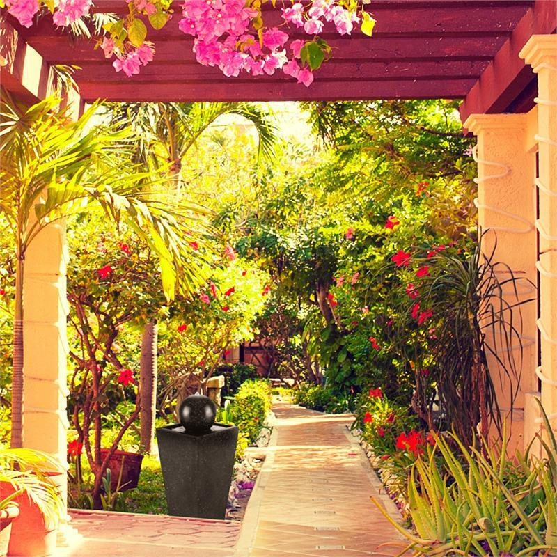 Кенигсбрунн фонтан солнечный 200 л/ч светодиодный аккумулятор базальтовый вид (Германия, читать описание) Ровно - изображение 4