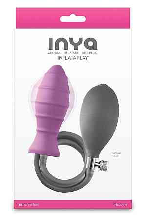 Анальная пробка NS Novelties Inya с накачкой, розовая Sex Aura Киев