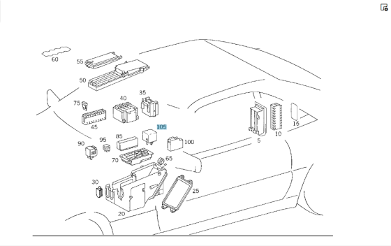 Mercedes-Benz  A0025422319 Реле E-class S211 E-class W211 GL X164 ML W164 R-class short W251 R-class long V251 CL C215 S-class short W220 S-class long Одеса