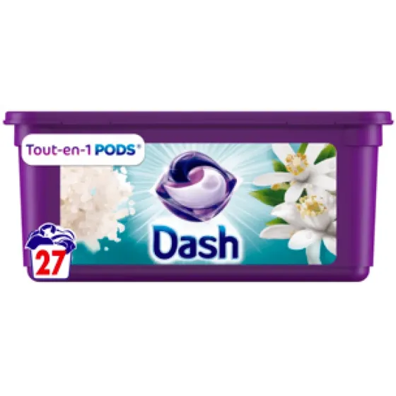 Капсулы для стирки Dash All-in-1 Pods Lemon Blossom & Marine Crystals 27 капсул Львов