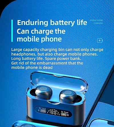 Навушники бездротові TWS Q8 Bluetooth 5.3 + Powerbank Київ