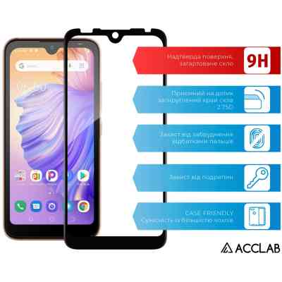 Стекло защитное ACCLAB Full Glue Tecno Pop 5 Go Black (1283126573347) Винница