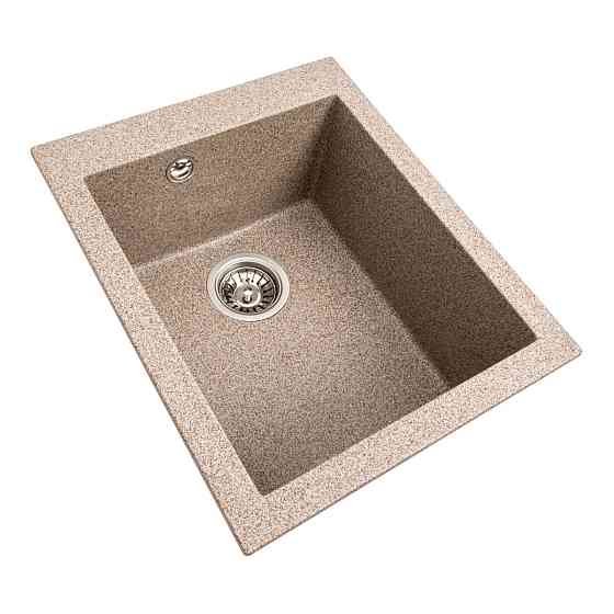 Гранітна мийка для кухні VALESO 4150 SOKIL матова (карамель) Коломия