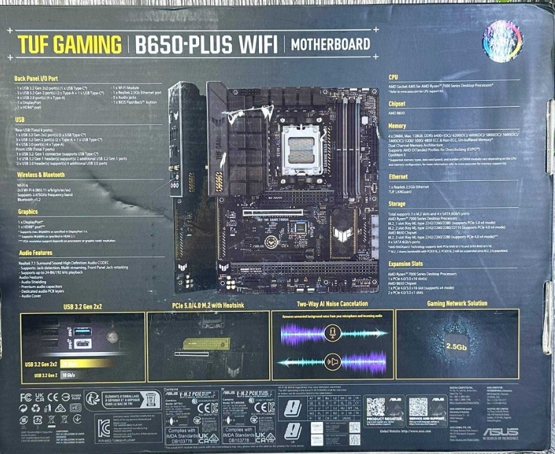 Материнська плата ASUS TUF GAMING B650-PLUS WIFI 2 шт. NEW! Харків - фото 6
