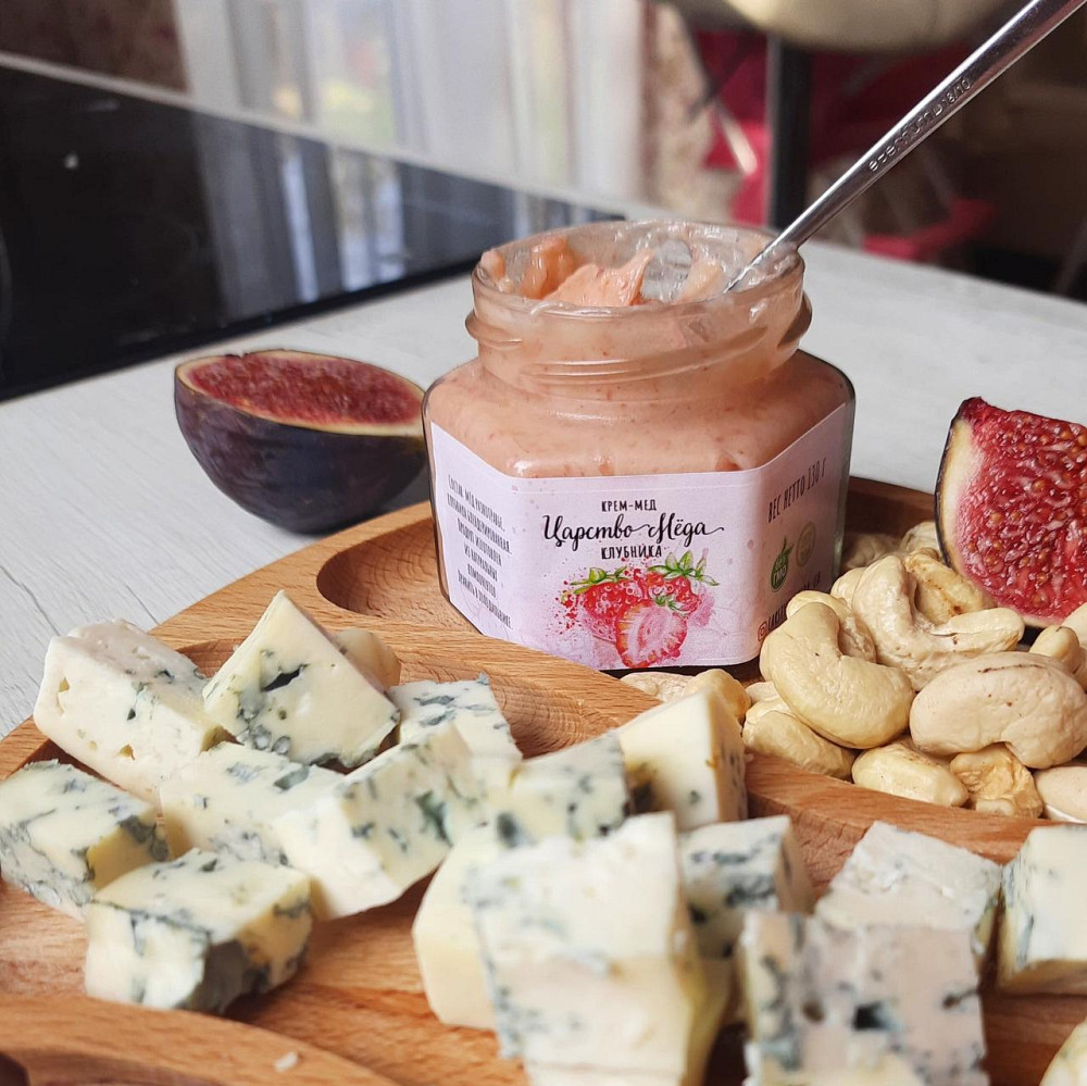 Клубничный крем мед  130 грамм Одесса - изображение 8