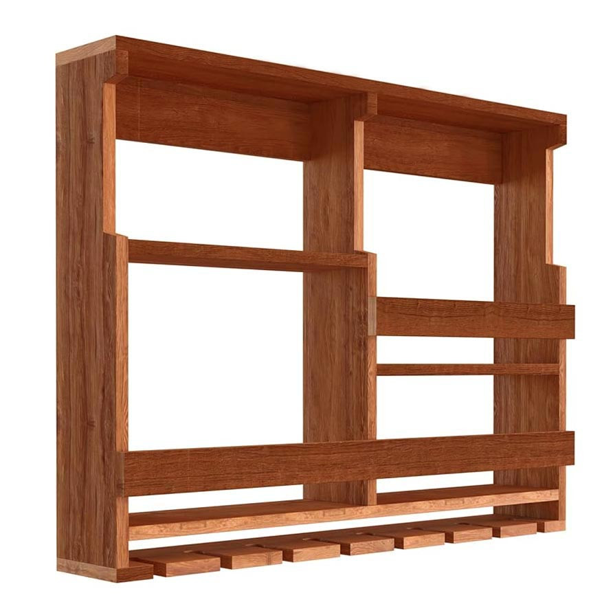 Настенная винная полка 