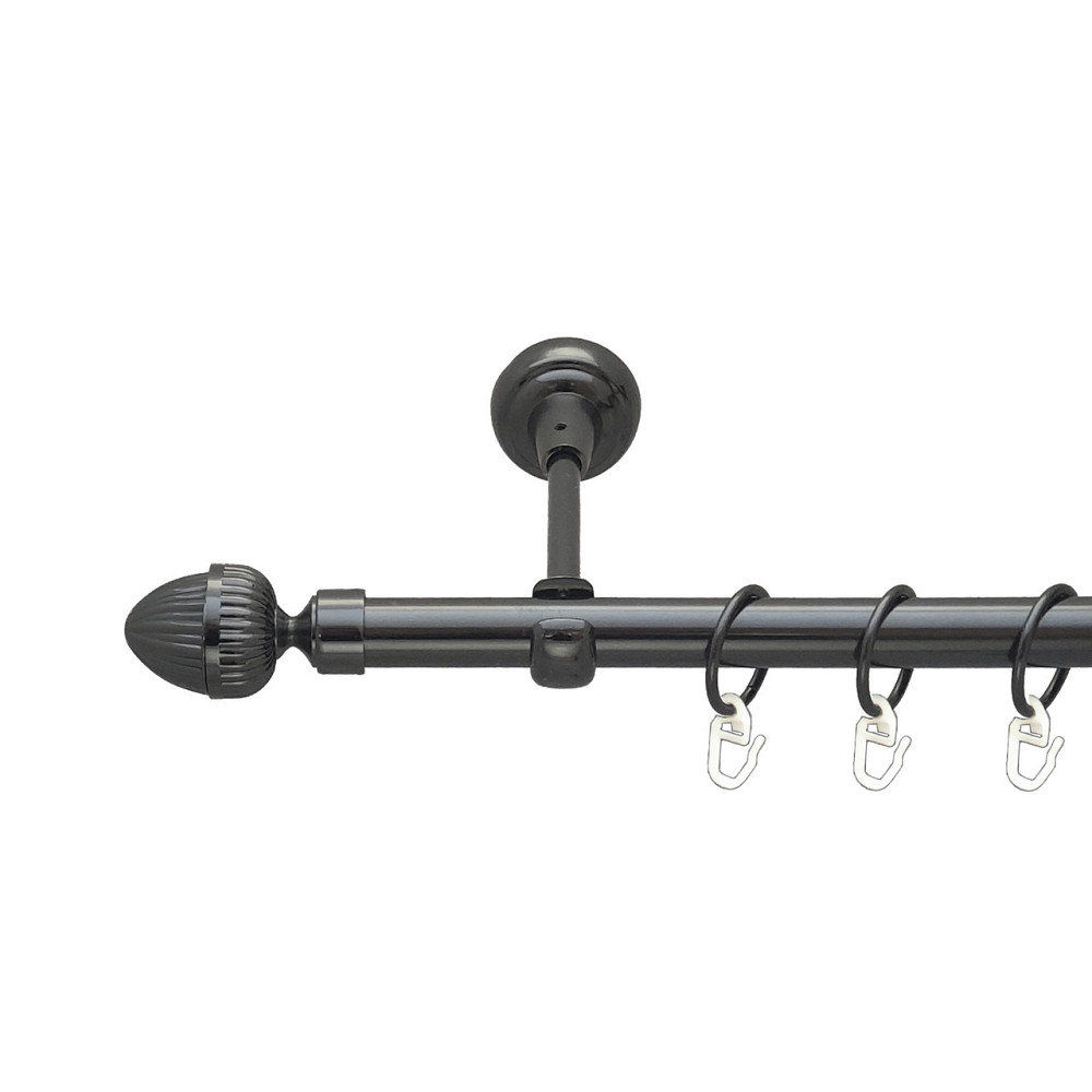 Карниз Orvit Одеон металевий однорядний відкритий Онікс 19 мм 300 см (00-00014828) Львів - фото 1