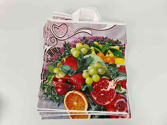 Пакет 40*45 петлевая ручка Фрукты  Комсерв (25 шт) Харьков