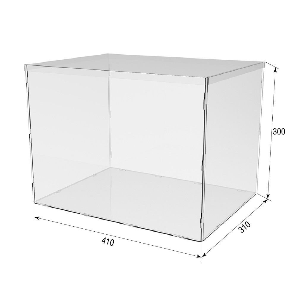 Коробка акриловая EKOSTAR 400х300х300 с крышкой Киев - изображение 3