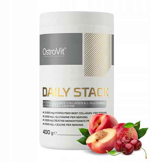 Для суставов и связок Ostrovit Daily Stack 400 g (Вишня та персик) Луцьк