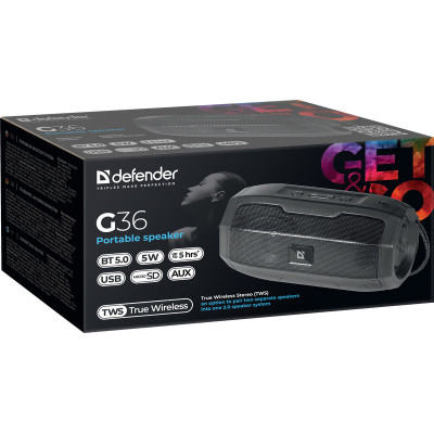 Акустична система Defender G36 5Вт FM/microSD/USB Black (65036) Вінниця - фото 6