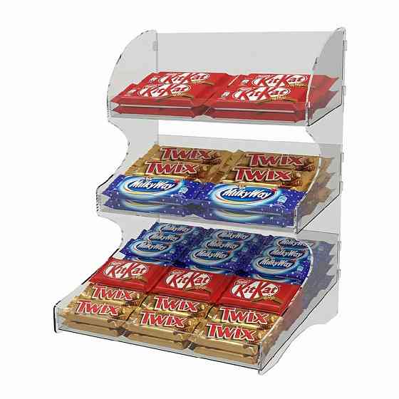 Підставка вітрина EKOSTAR під батончики настільна 300х260х400 Київ