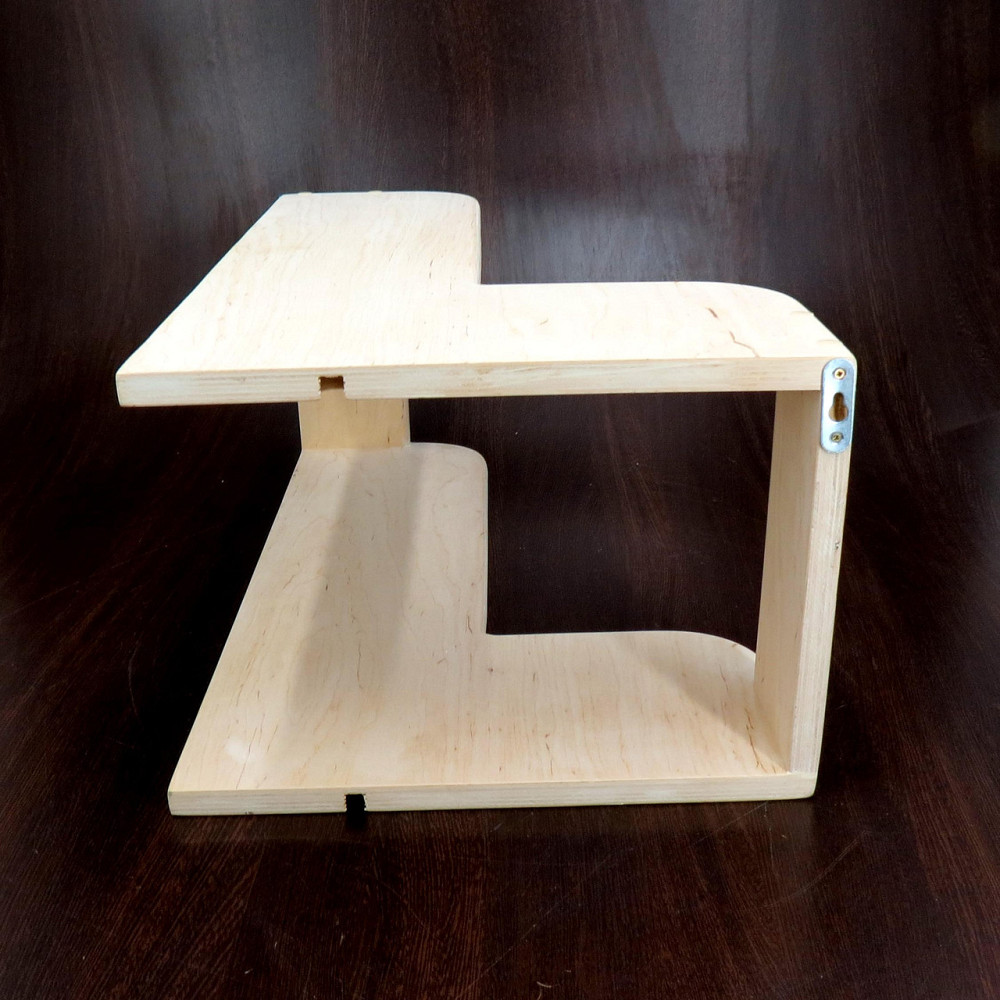 Угловая настенная полка 