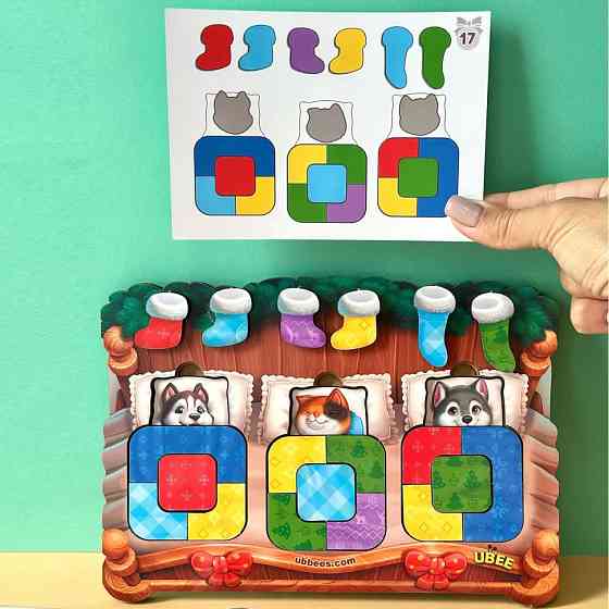 Дерев'яний сортер "Тварини в ліжечку" PSD302 (ПСД302) Вінниця