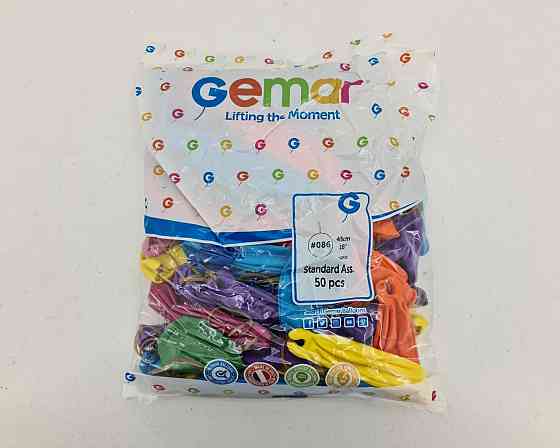 Повітряні кульки Панч-Болл асорті пастель 18" (45 см) 100 шт (1 пач.) Харків