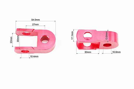 Подовжувач заднього амортизатора 27мм к-кт 2шт, червоний Київ