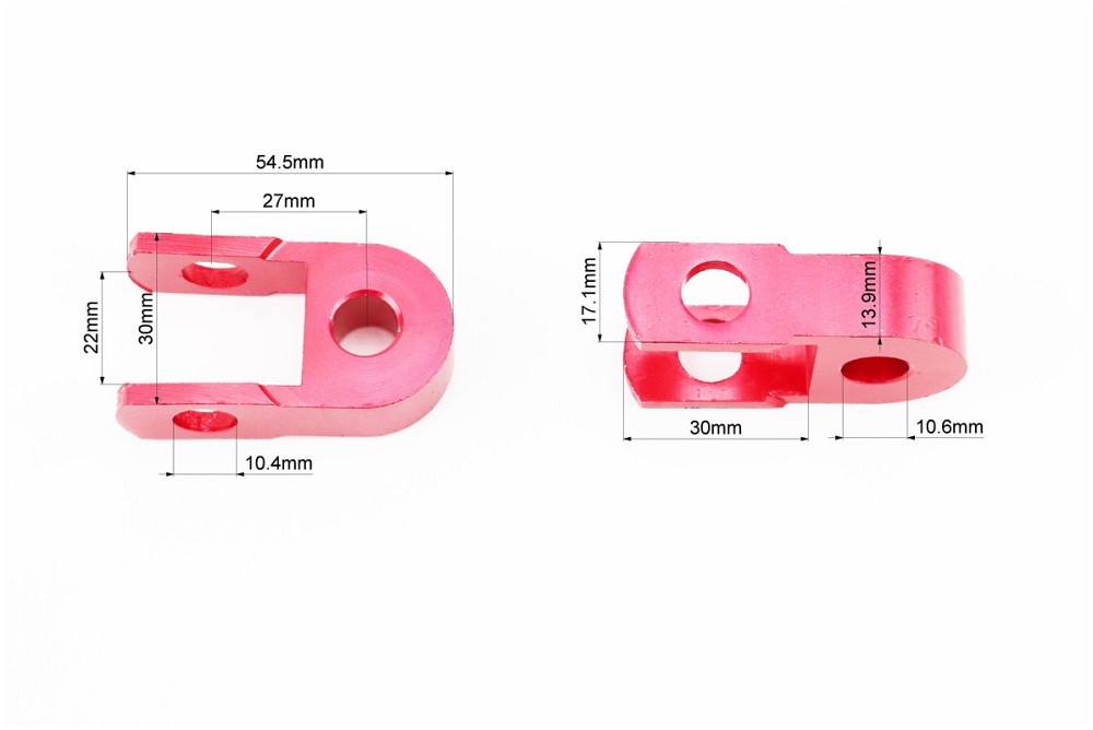 Подовжувач заднього амортизатора 27мм к-кт 2шт, червоний Київ - фото 2