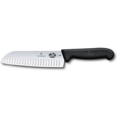 Кухонный нож Victorinox Fibrox Santoku 17 см Black (5.2523.17) Винница - изображение 1