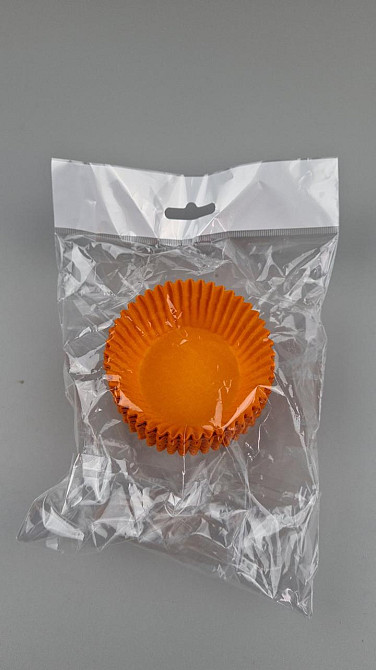 Тартолітка для кексів 7А кругла жовтогаряча D50 H30 (100 шт.) (1 уп.) Харків - фото 3