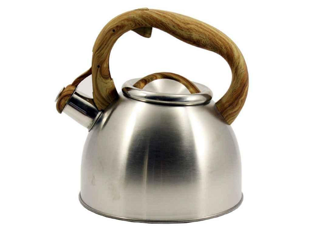 Чайник 2,5л нержавіюча сталь коричн.ручка ZB-K2.5 L W ТМ ZAUBERG Solmir Київ - фото 1