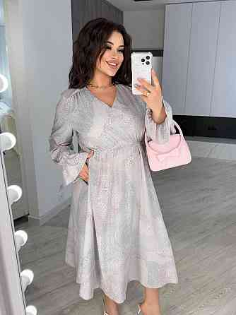 Жіноча елегантна романтична максіплаття софт Ліловий, 50/52 Одеса