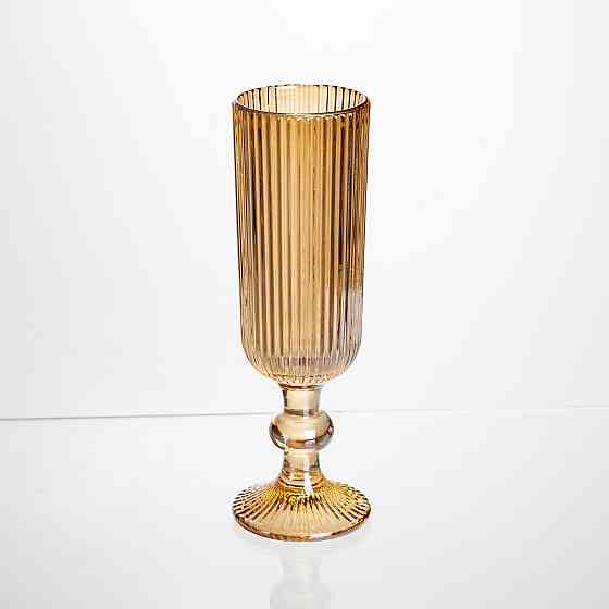 Набір келихів для шампанського 6 штук 160 мл на ніжці Коричневий Yiwu HP-19-200 Коломыя