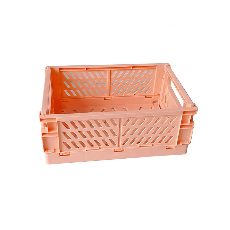 Корзина из пластика с ручками, контейнер для хранения мелочей, 25.5×15×9.7см, оранжевый Каменец-Подольский - изображение 6