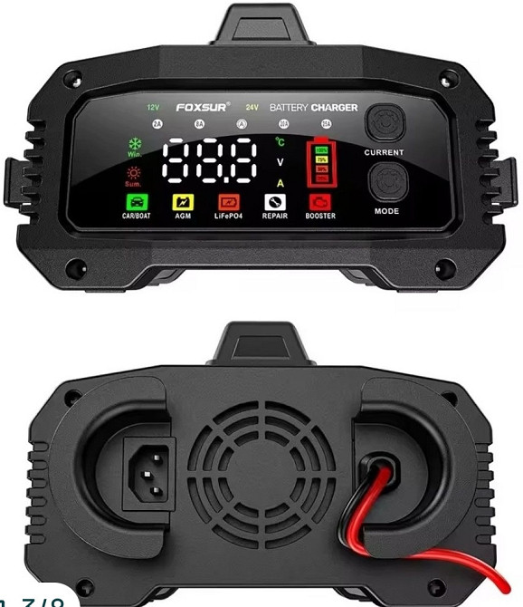 Импульсное автоматическое зарядное устройство Foxsur 2A, 8A, 20A 25А. Харьков - изображение 4