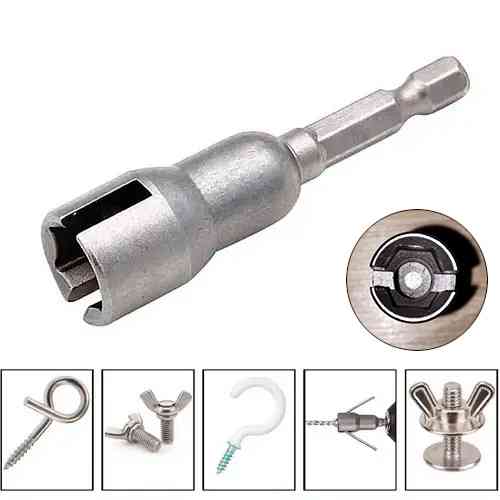 Ключ для барашкових гайок і гачків 65мм, тип А, насадка для шуруповерта, CR-V, сірий Вінниця