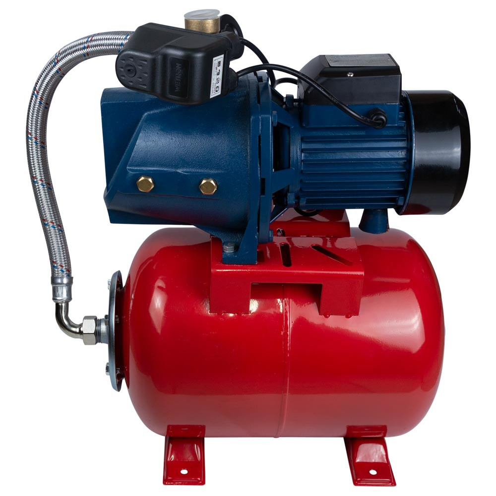 Станція 0.75кВт Hmax 40м Qmax 80л/хв (самовсмоктуючий насос) 24л Україна WETRON JSW10MA5 (775033/24) Рівне - фото 2