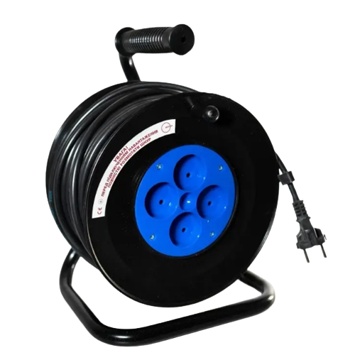 Подовжувач ПВС 50м 2*1,5мм² на котушці МЕГАтек Житомир - фото 1