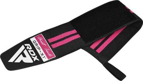 Бинти для зап'ястя (кистьові бинти) RDX GYM WRIST WRAP R11 BLACK/PINK Кам'янське