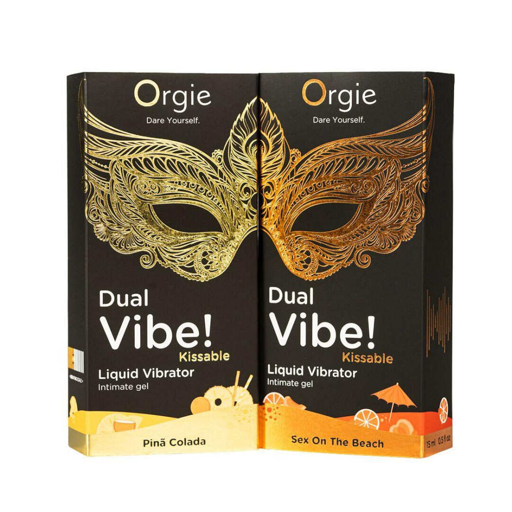 Рідкий вібратор Orgie Dual Vibe! Sex On The Beach Kissable Liquid Vibrator, 15 мл Sex Aura Київ - фото 4