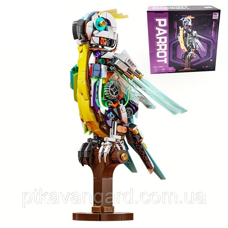 Конструктор механічний папуга двосторонній 688 деталей 13052 Хмельницький - фото 3