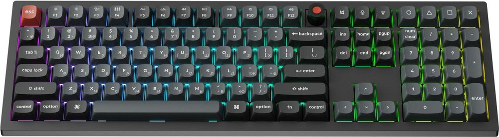 Клавіатура Keychron V6 8K Keychron Super Red Switch Black RGB (V6W-D1-UA) ( 23988 ) Харьков - изображение 2