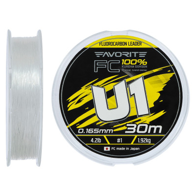 Флюорокарбон Favorite U1 FC 30m 1.0/0.165mm 4.2lb/1.92kg (1693.12.08) Винница - изображение 1