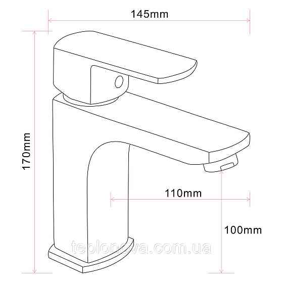 Змішувач для умивальника Globus Lux ALFA GLAL-0401 Чернівці