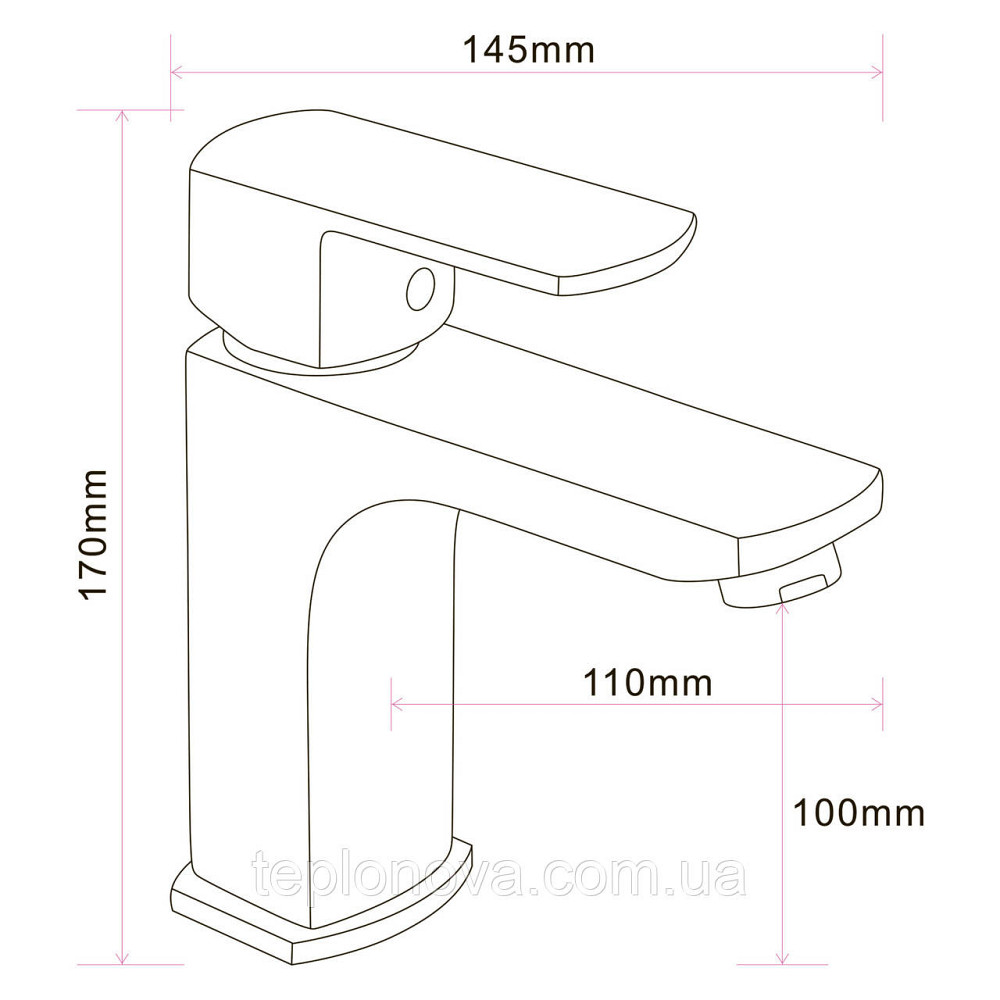 Змішувач для умивальника Globus Lux ALFA GLAL-0401 Чернівці - фото 2