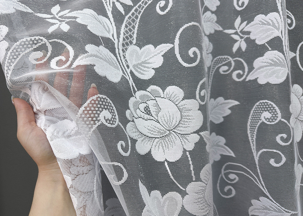 Тюль VR-Textil 691т Жаккард Белый 300х160 см (40-360) Киев - изображение 3