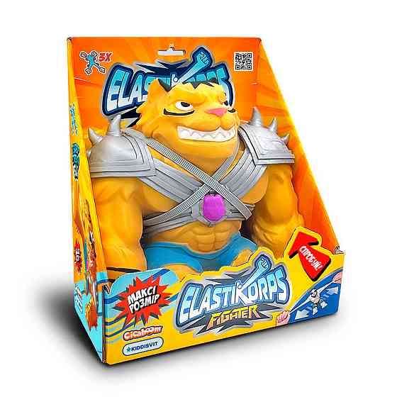 Стретч-іграшка Elastikorps серії Maxy Fighter 3: Extra Force - Золотий тигр Дніпро