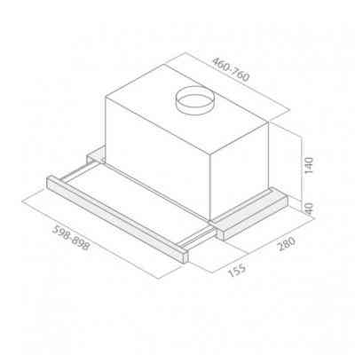 Вытяжка кухонная Elica ELITE 14 LUX BL/A/60 Винница