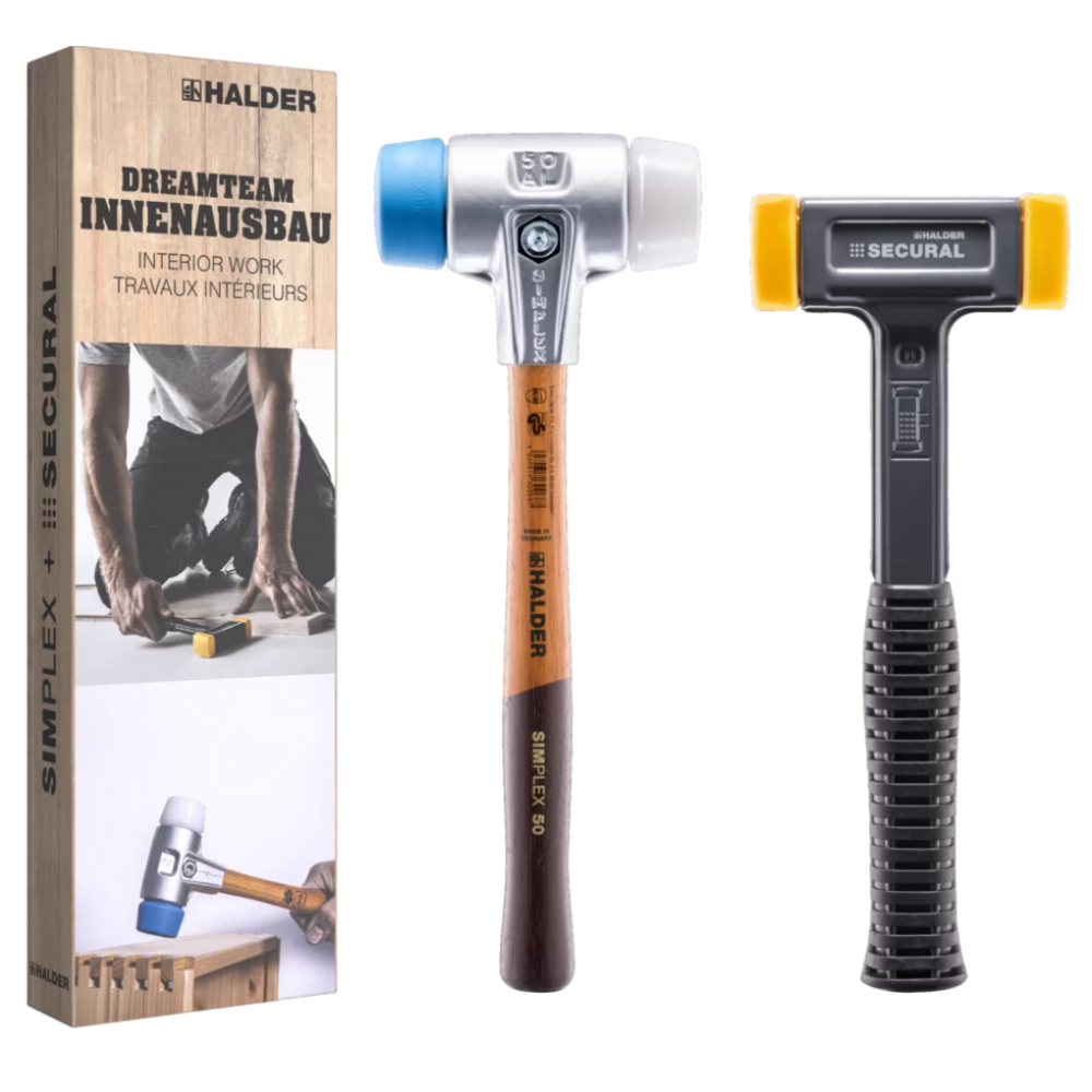 Молоток без отдачи HALDER Secural 3380 с полиуретан.насадками+HALDER Simplex 3117 полиуретан,суперпластик Одесса - изображение 1